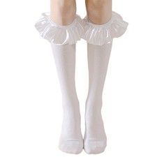 Lopsity Women Ruffle Cuff Sock