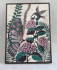 Vintage Batik Framed Textile