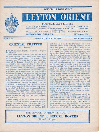 Leyton orient bristol - v, rovers