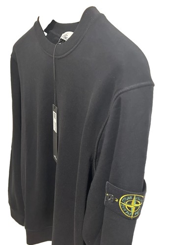 Stone island mens black crew - mens,