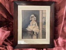 CHARMING GEORGIAN WATERCOLOUR, Portrait of a young girl. inscribed verso.
