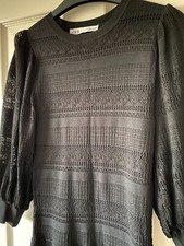 NEW Black Pointelle Knit ZARA