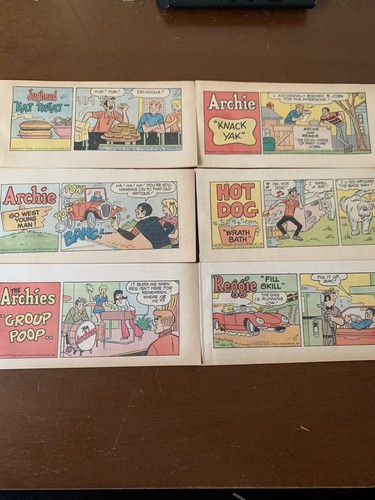 Archie comic strips lot - strips, of