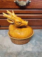 Vintage Deer Terrine/lidded