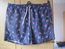 MARKS & SPENCER NAVY MIX SWIM SHORTS. SIZE XXL (42-44 INCHES) POLYESTER