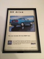 SEAT CORDOBA SX-1996 A4 framed original advert