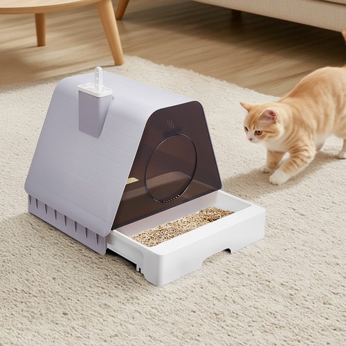 House shaped cat litter box - shaped,
