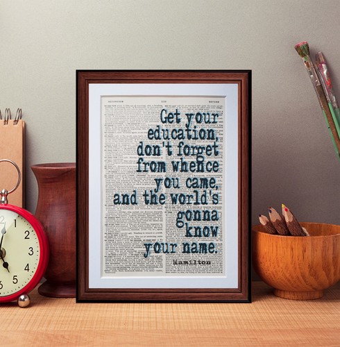 Hamilton musical quote - ,