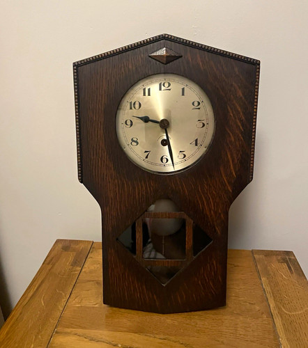 Antique wall clock circa 1900 - clock,