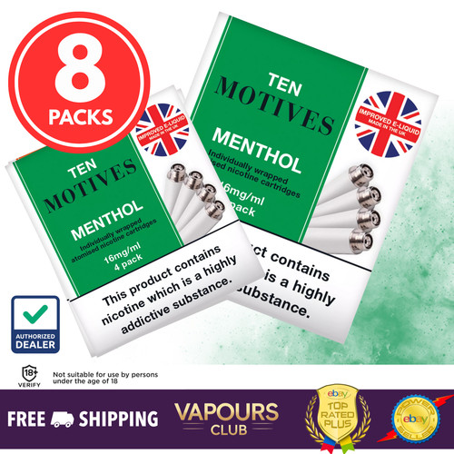Ten motives menthol cartomizer - ten,