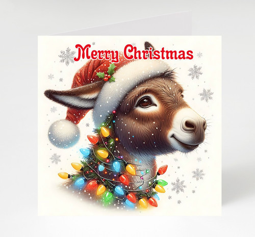 Merry christmas donkey cards - christmas, x