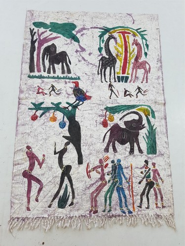 Vintage african batik painted - batik,