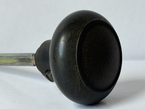 Black bakelite doorknob - 2",