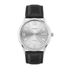 Sekonda 38mm Mens Round Silver