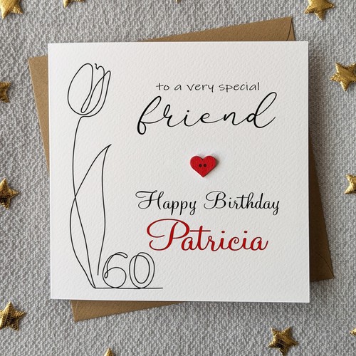 Friend 60th birthday - birthday, card