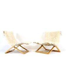 1 of 2 Retro Vintage Westnova Folding Easy Chair Lounge Armchair Danish 60s 70s