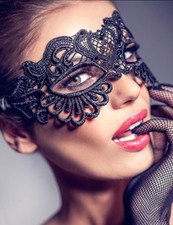 Masquerade Eye Mask Black Lace