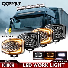 Amber White DRL 4x Jumbo Oval