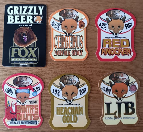 Pump clips fox brewery - x,
