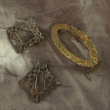 Vintage Set of Three Hair Clips