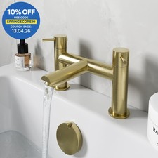 Brushed Brass Bath Mixer Tap