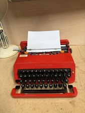 Red Olivetti Valentine Typewriter Ettore Sottsass Perry King Vintage Memphis