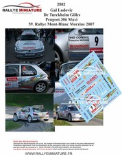 DECALS 1/43 REF 2882 Peugeot