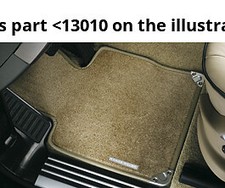 Land Rover Genuine Kit Floor Contour Mat Fits Range Rover 2010-2012 EAH500290PVA