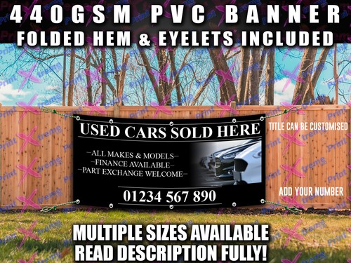 Used car sales - used, banner