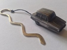 Reliant Regal Saloon ref201 FULL CAR on a Curved bookmark with cord