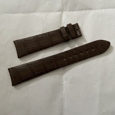 Brand New Jean Richard Dark Brown Genuine Leather Watch strap 20mm/15mm