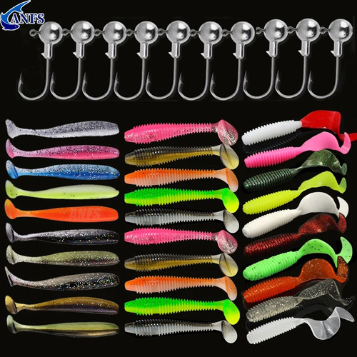 10pcs 30pcs soft fishing lures - soft,