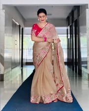Bollywood saree blouse indian - bollywood,