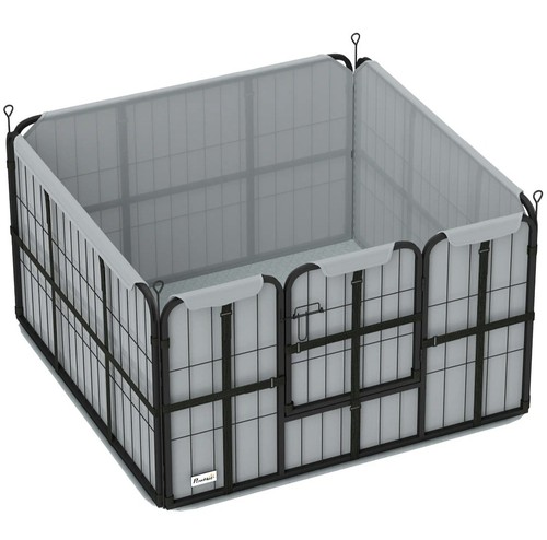 Pawhut steel dog whelping - steel,