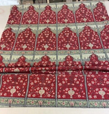 Roman Blackout Blind made from Red Haveli Pique ,  109 cm wide x 140 cm