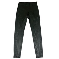 M&S Green Faux Leather Skinny