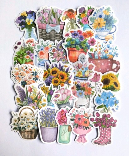 Small flower stickers - flower, 20x