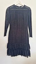 Whistles Black Lace Dress