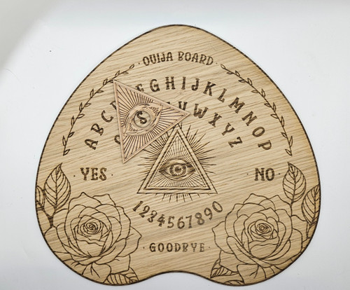 Wooden ouija board - wooden,