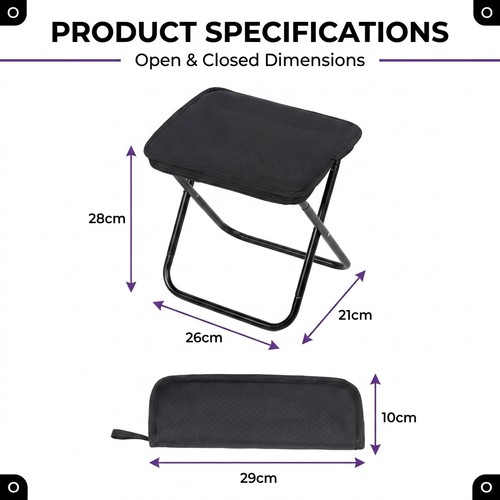 Folding stool portable - stool, mini