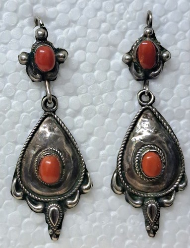 Antique sterling silver red - antique,