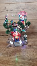 Light up motion Christmas Tree house village cafe mains Powered display