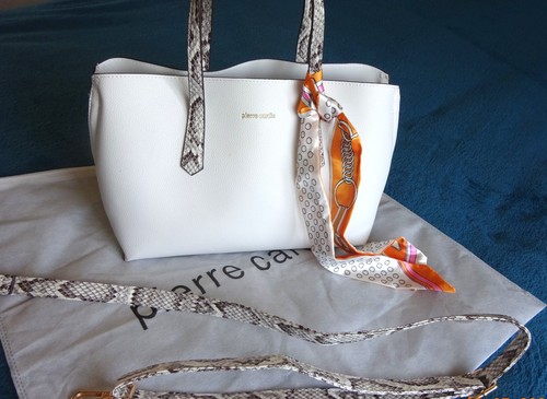 White pierre cardin tote bag - white,