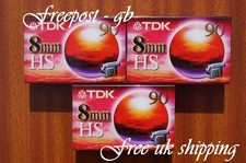 3 x TDK P5-90 HS VIDEO 8mm /