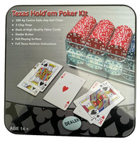 TEXAS HOLD'EM POKER KIT. Used