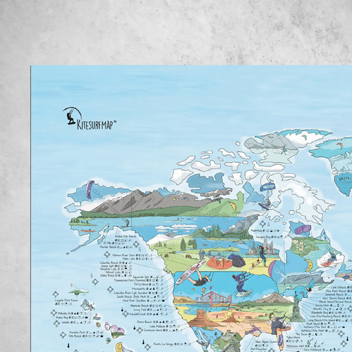 Awesome maps kitesurf map - kitesurf,