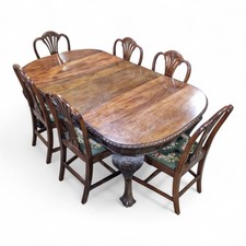Antique mahogany dining table