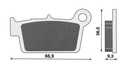 Pair post brake pads for - post,