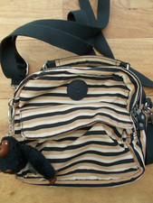 KIPLING CANDY 2 IN 1 BACKPACK CROSSBODY BAG MULTI STRIPE PRINT MARIE MONKEY