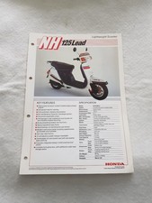HONDA NH125 LEAD Motorcycle Sales Spec Leaflet MAR 1983